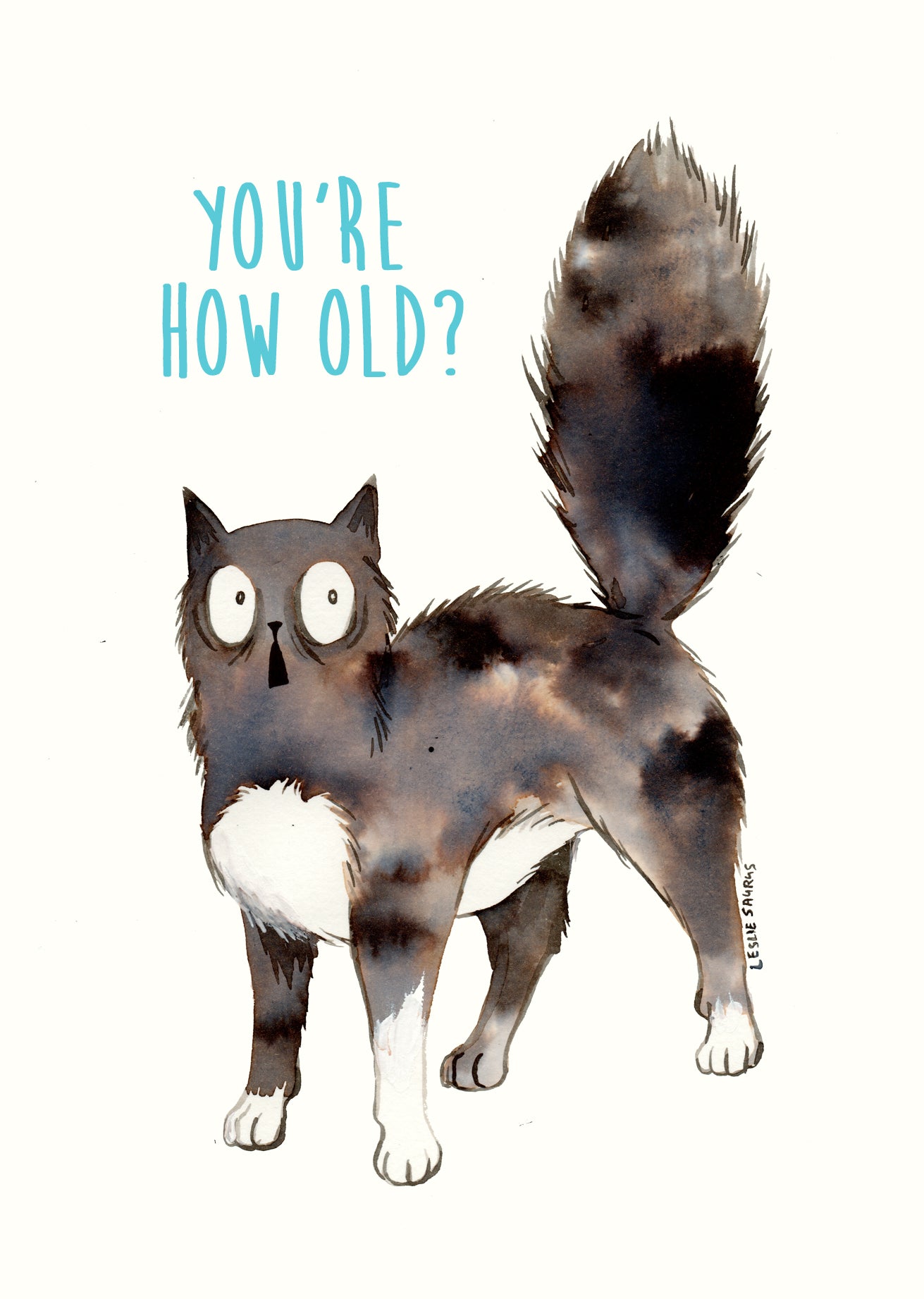 Wenskaart kat - How old?