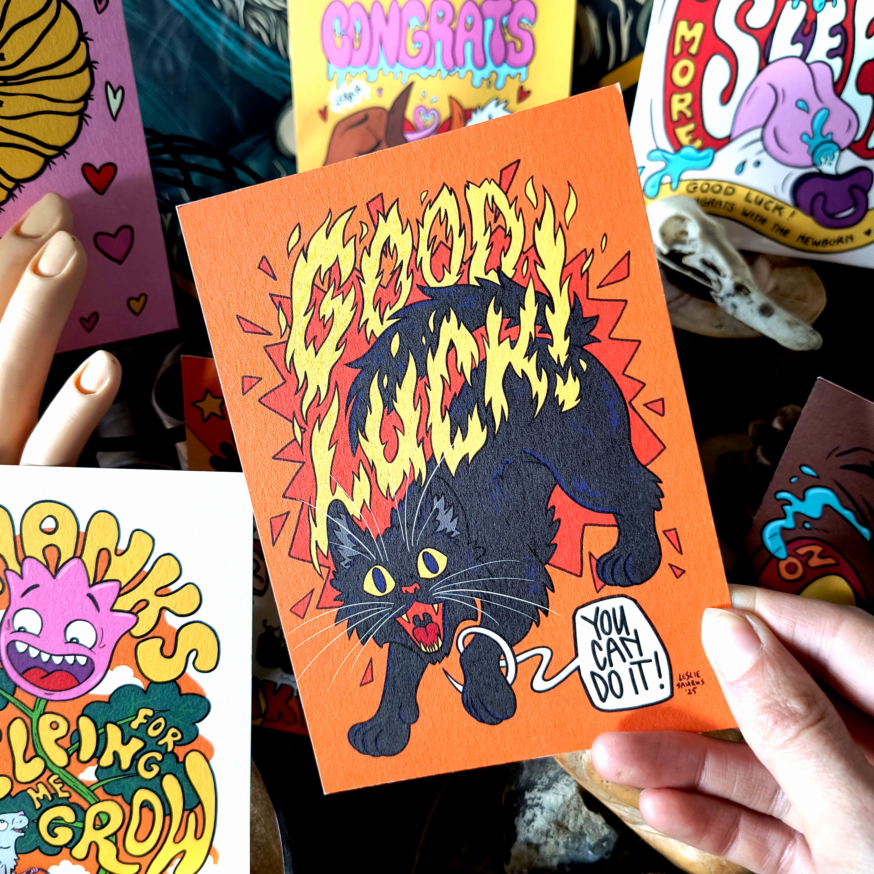 Wenskaart: Good luck!