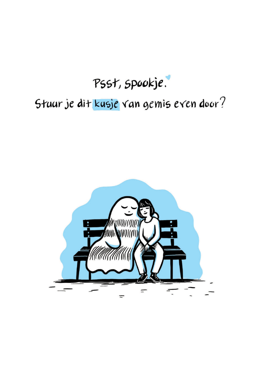 Wenskaart Open Kaart - spookje