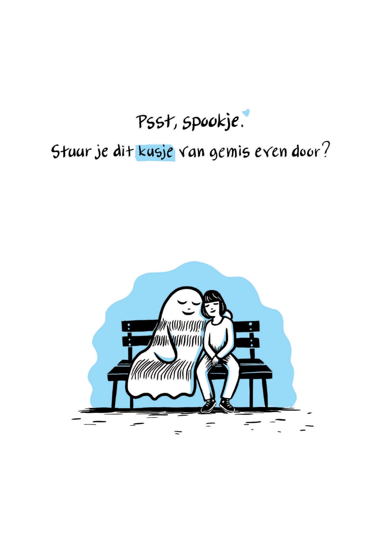 Wenskaart Open Kaart - spookje