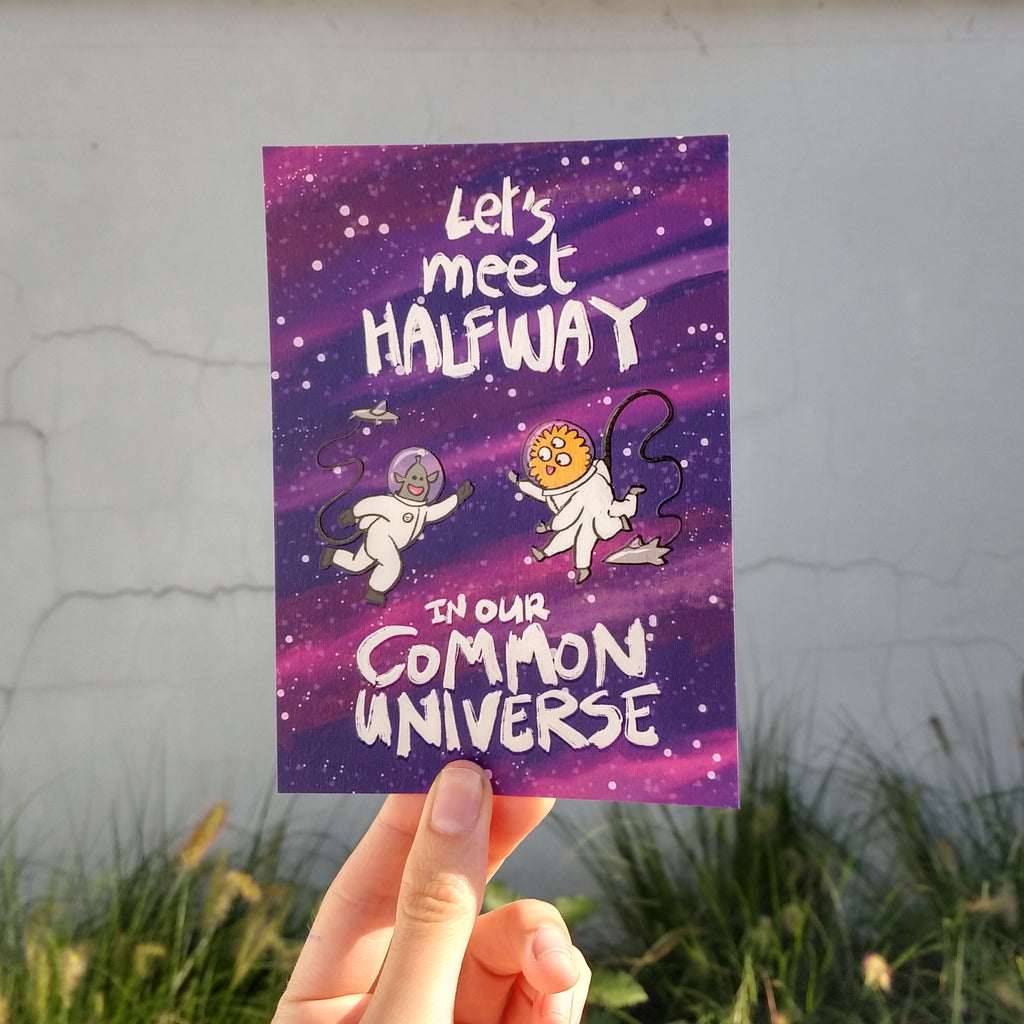 Wenskaart: LSxAut&out - Let's meet halfway