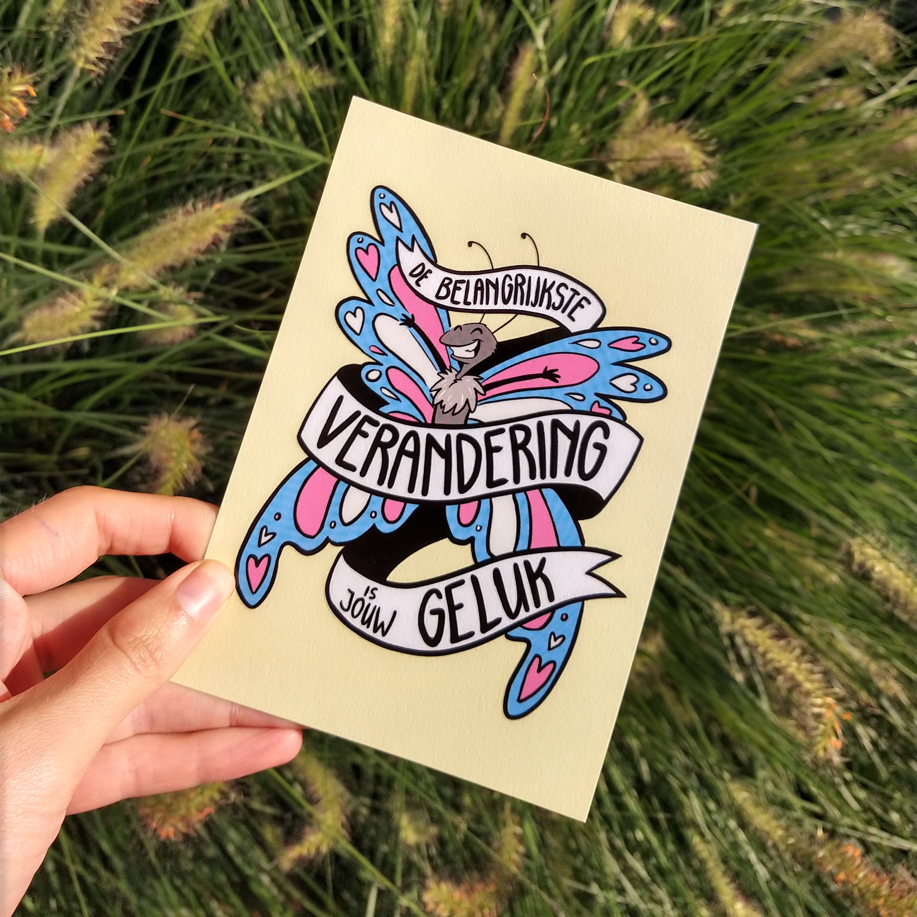 Wenskaart: LSxAut&out - Verandering