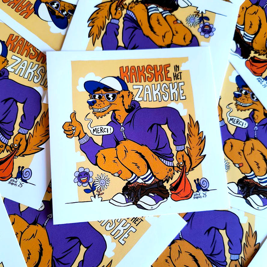Sticker: Kakske in het zakske